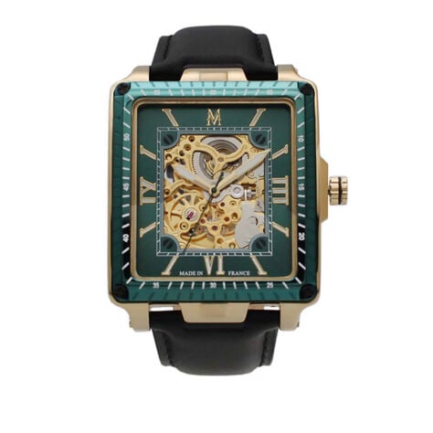 Montre Montignac Square Automatique Vert - Montres Homme | Histoire d&rsquo;Or