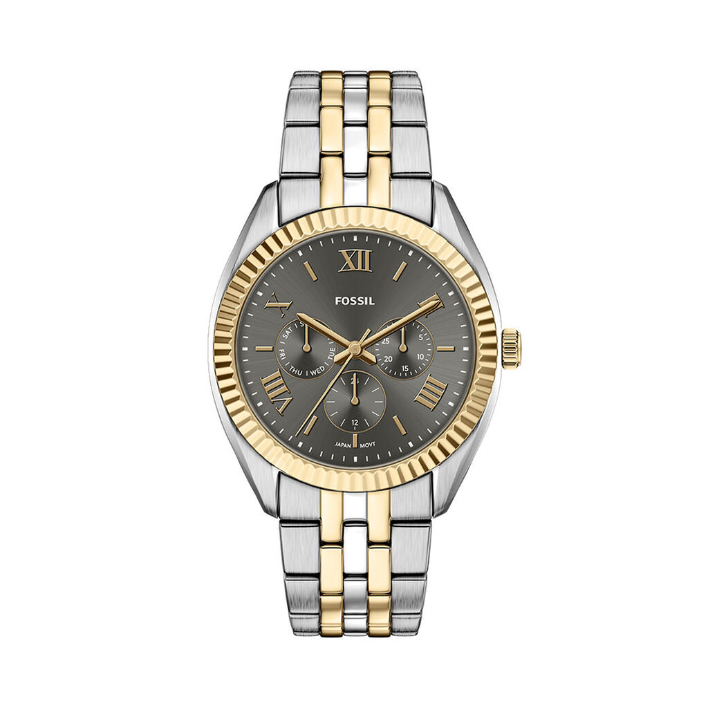 Montre Fossil Campbell Gris - F&ecirc;te des p&egrave;res Homme | Histoire d&rsquo;Or