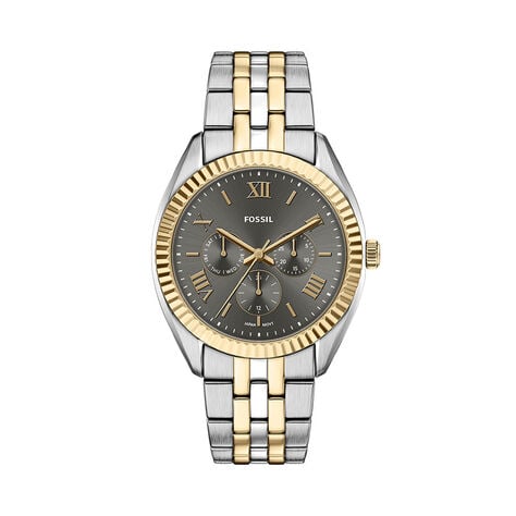 Montre Fossil Campbell Gris - F&ecirc;te des p&egrave;res Homme | Histoire d&rsquo;Or