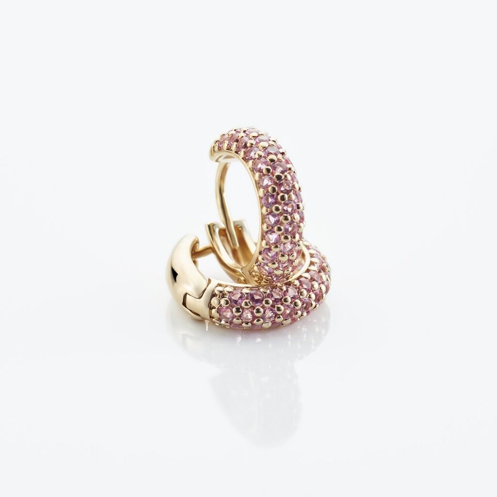 Cr&eacute;oles Plaqu&eacute; Or Jaune Piha Oxydes De Zirconium - Boucles d'oreilles cr&eacute;oles Femme | Histoire d&rsquo;Or