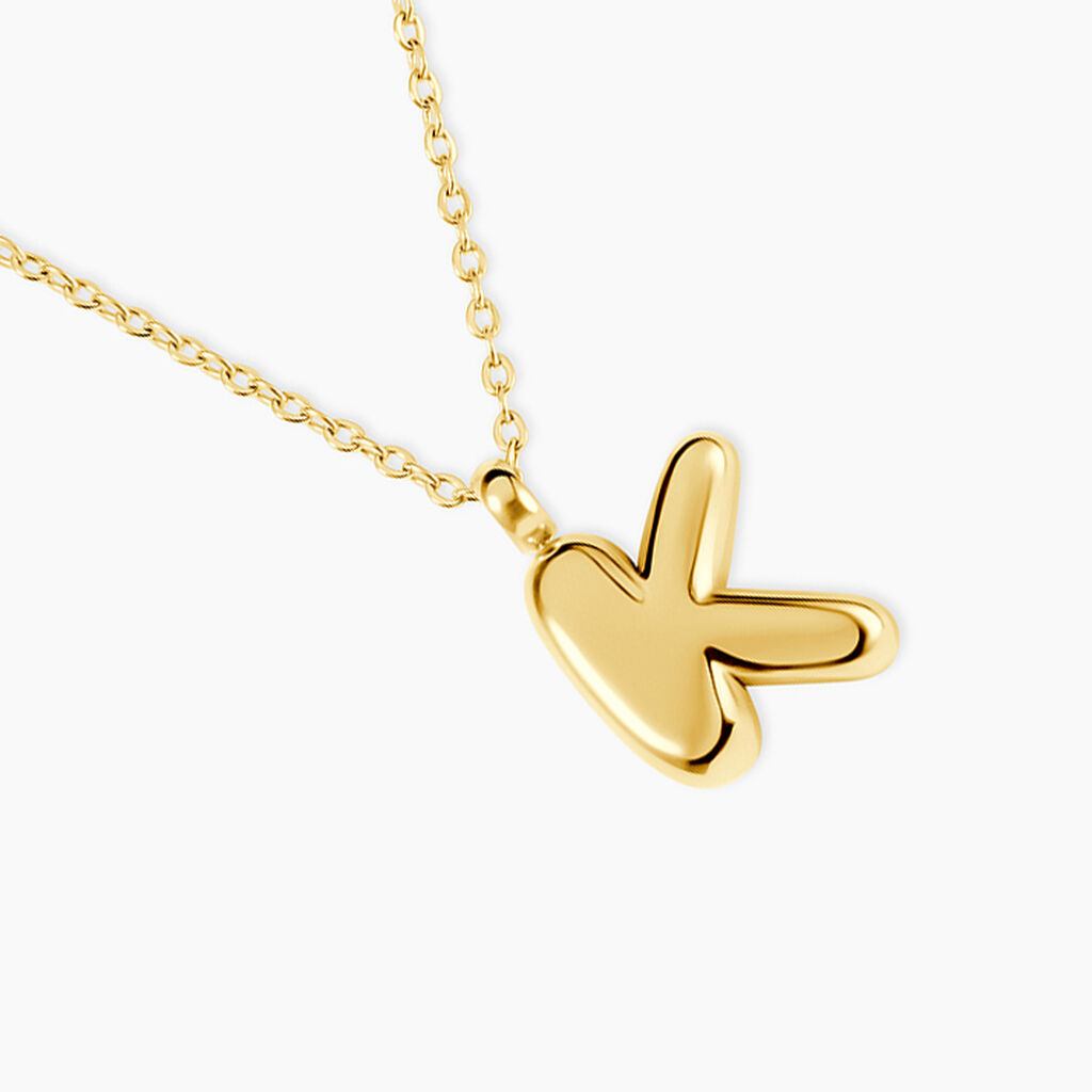Collier Feliciane Acier Dor&eacute; - Colliers fantaisie Femme | Histoire d&rsquo;Or