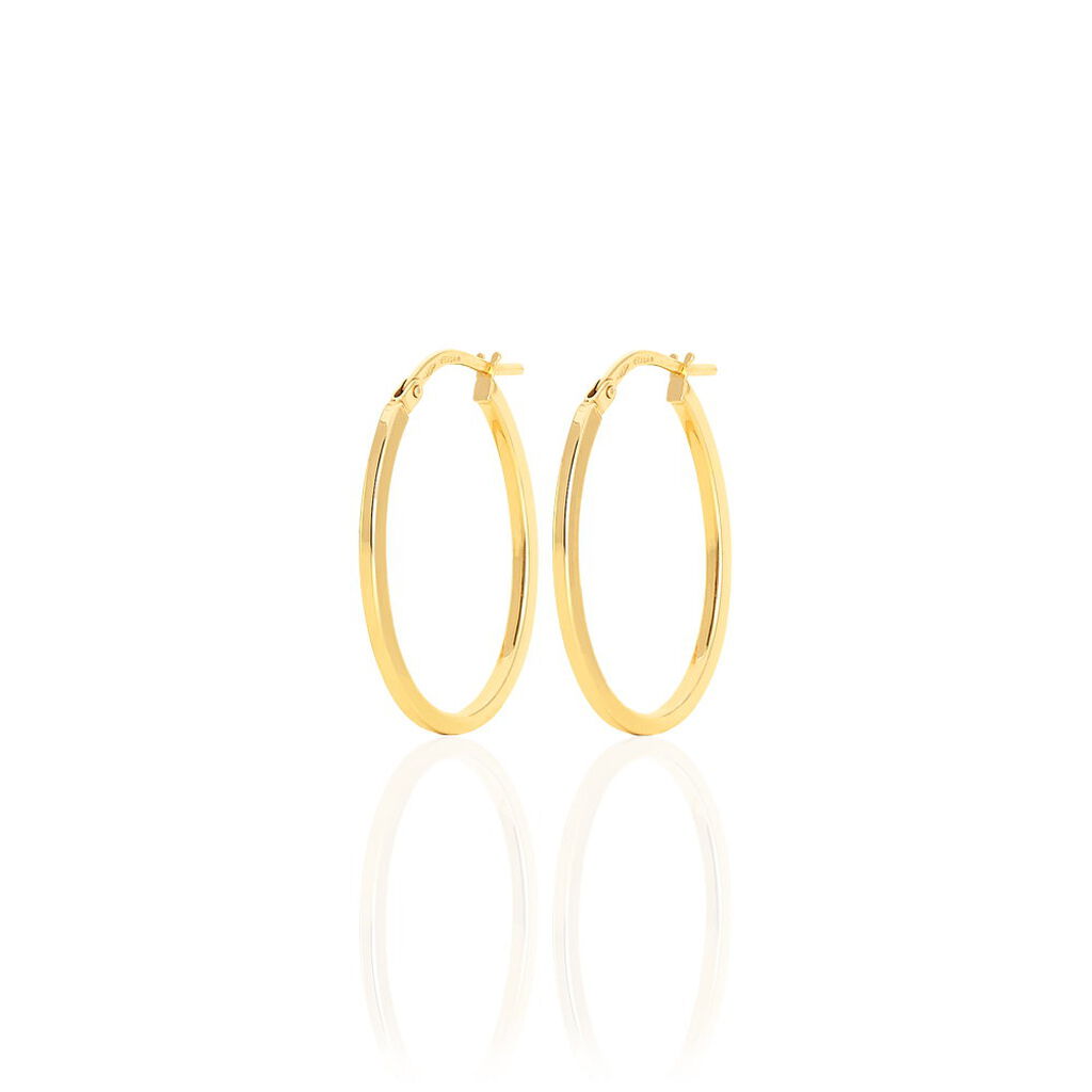 Créoles Telya Or Jaune - Boucles d'oreilles créoles Femme | Histoire d’Or