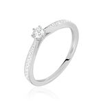 Bague Solitaire Symphonie Or Blanc Diamant - Bagues solitaires Femme | Histoire d&rsquo;Or