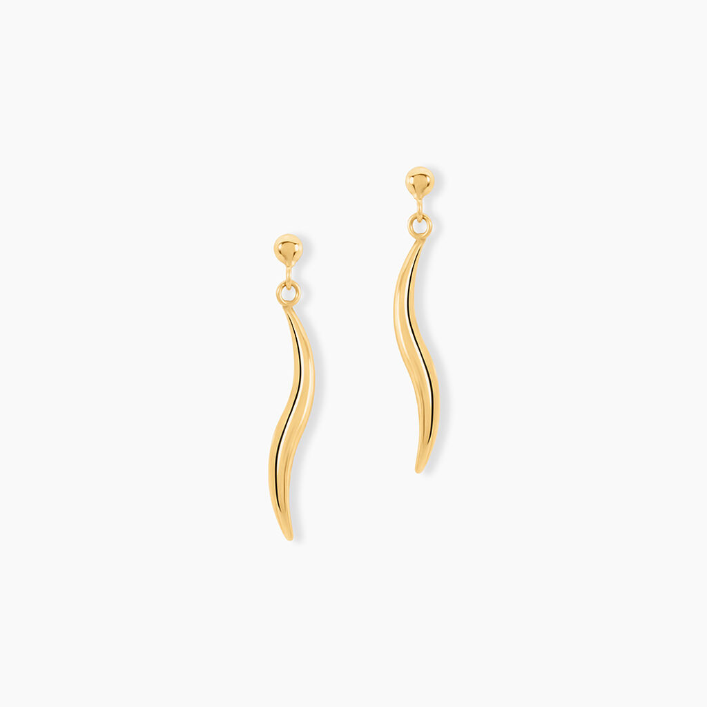 Boucles D'Oreilles Pendantes Suvi Or Jaune - Boucles d'oreilles pendantes Femme | Histoire d&rsquo;Or
