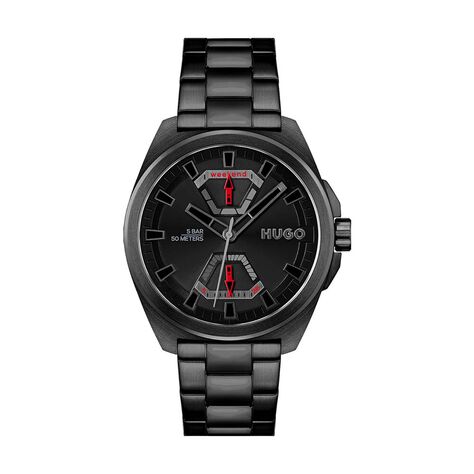 Montre Hugo Expose Noir - Montres Homme | Histoire d’Or