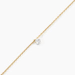 Bracelet Delma Plaqu&eacute; Or Jaune Oxyde De Zirconium - Bracelets Femme | Histoire d&rsquo;Or