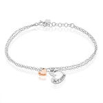 Bracelet Menia Argent Bicolore - Bracelets Femme | Histoire d&rsquo;Or