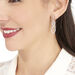 Boucles D'oreilles Pendantes Malika Argent Blanc Oxyde De Zirconium - Boucles d'oreilles pendantes Femme | Histoire d’Or