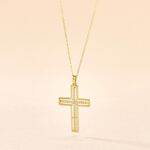 Collier Croix Or Jaune Diamant - Colliers Femme | Histoire d&rsquo;Or