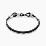 Bracelet Jourdan Arpad Acier Argent&eacute; - Bracelets cha&icirc;ne Homme | Histoire d&rsquo;Or