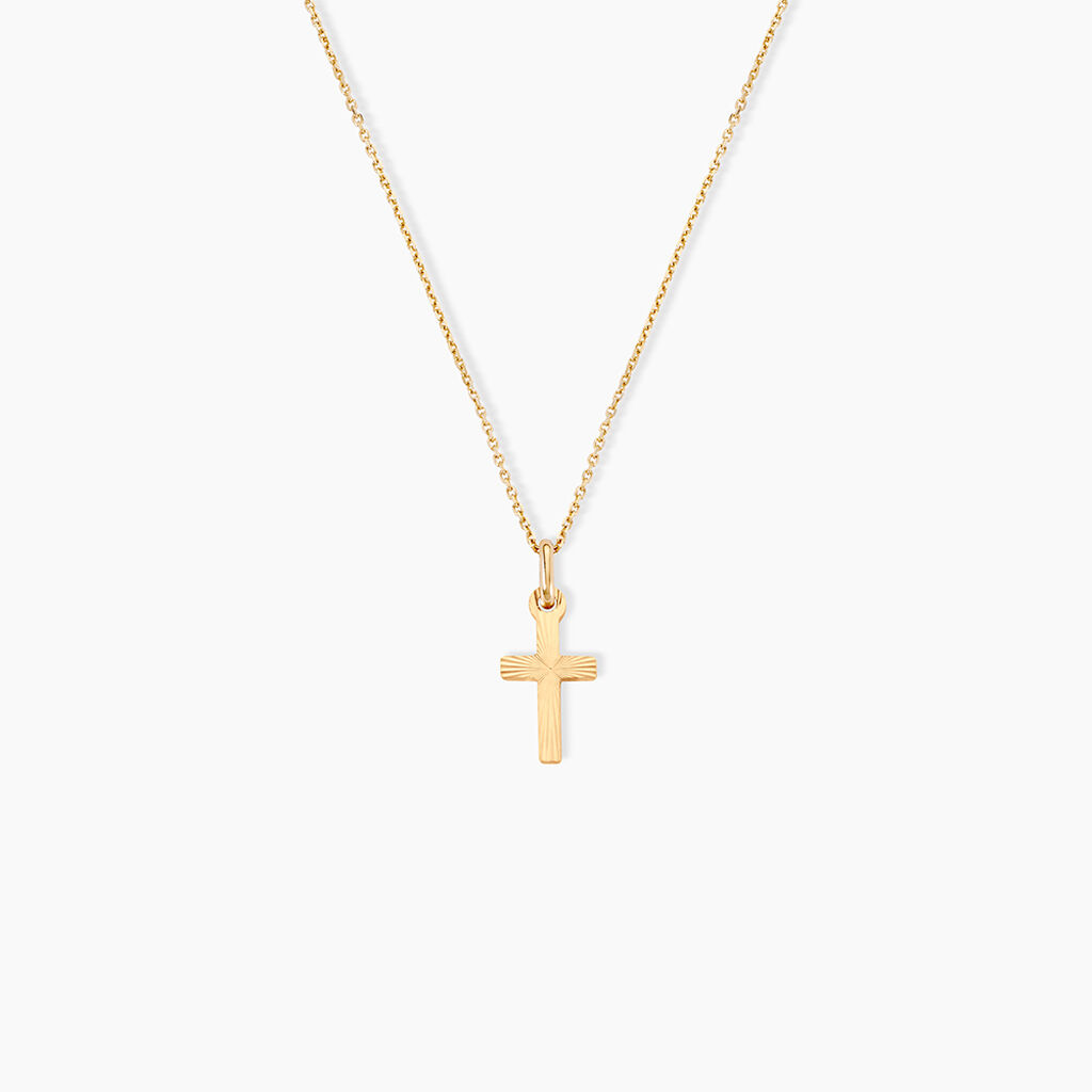 Pendentif Yona Or Jaune - Pendentifs Bapt&ecirc;me Famille | Histoire d&rsquo;Or