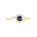 Bague Sagesse Or Jaune Saphir Et Diamant - Bagues solitaires Femme | Histoire d’Or