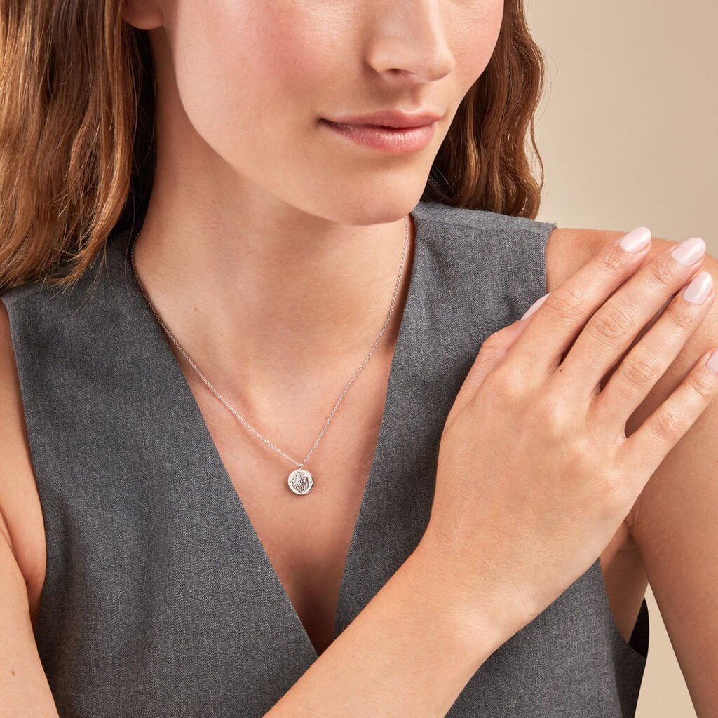 Collier Leola Argent Blanc Oxyde De Zirconium - Colliers fantaisie Femme | Histoire d’Or
