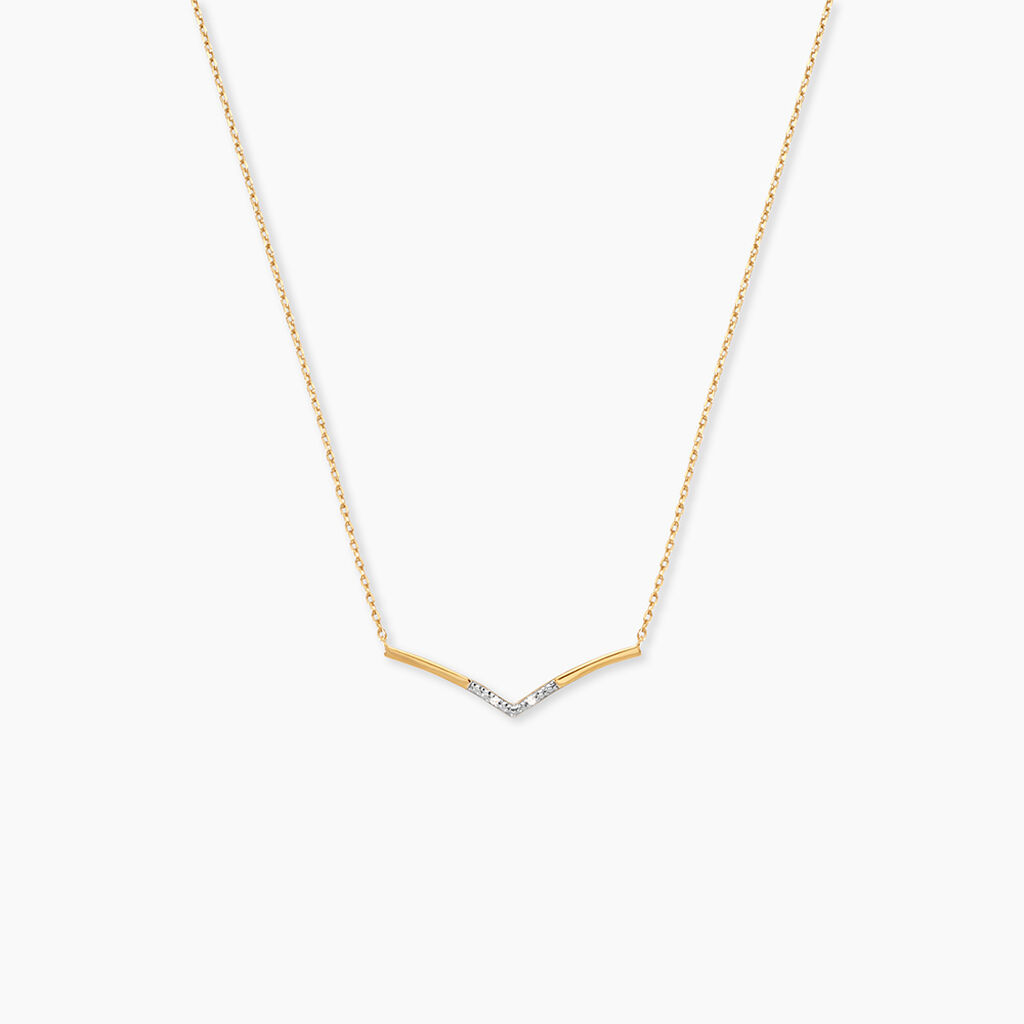 Collier Italus Or Jaune Diamant - F&ecirc;te des m&egrave;res Femme | Histoire d&rsquo;Or
