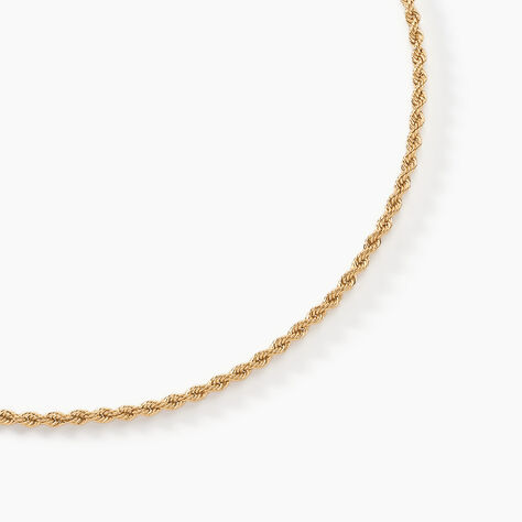 Collier Jerry Maille Corde Or Jaune - Chaines Femme | Histoire d’Or