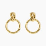 Boucles D'oreilles Puces Josephine Acier Dor&eacute; - Boucles d'oreilles fantaisie Femme | Histoire d&rsquo;Or