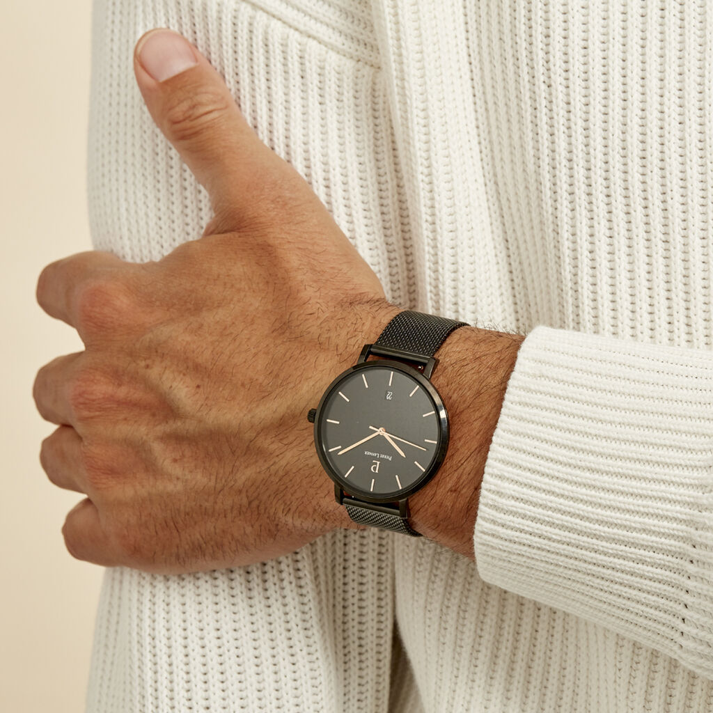 Montre Pierre Lannier Collection Echo Noir - Montres Homme | Histoire d’Or