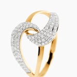 Bague Boucle D'Or Or Jaune Diamant - Bagues avec pierre Femme | Histoire d&rsquo;Or