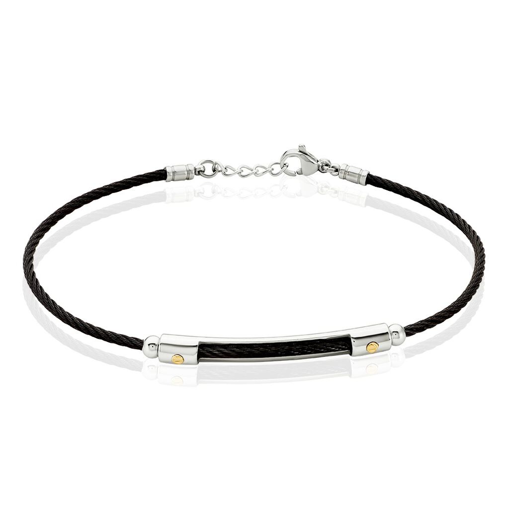 Bracelet Jourdan Kameo Acier Bicolore - Bracelets Homme | Histoire d&rsquo;Or