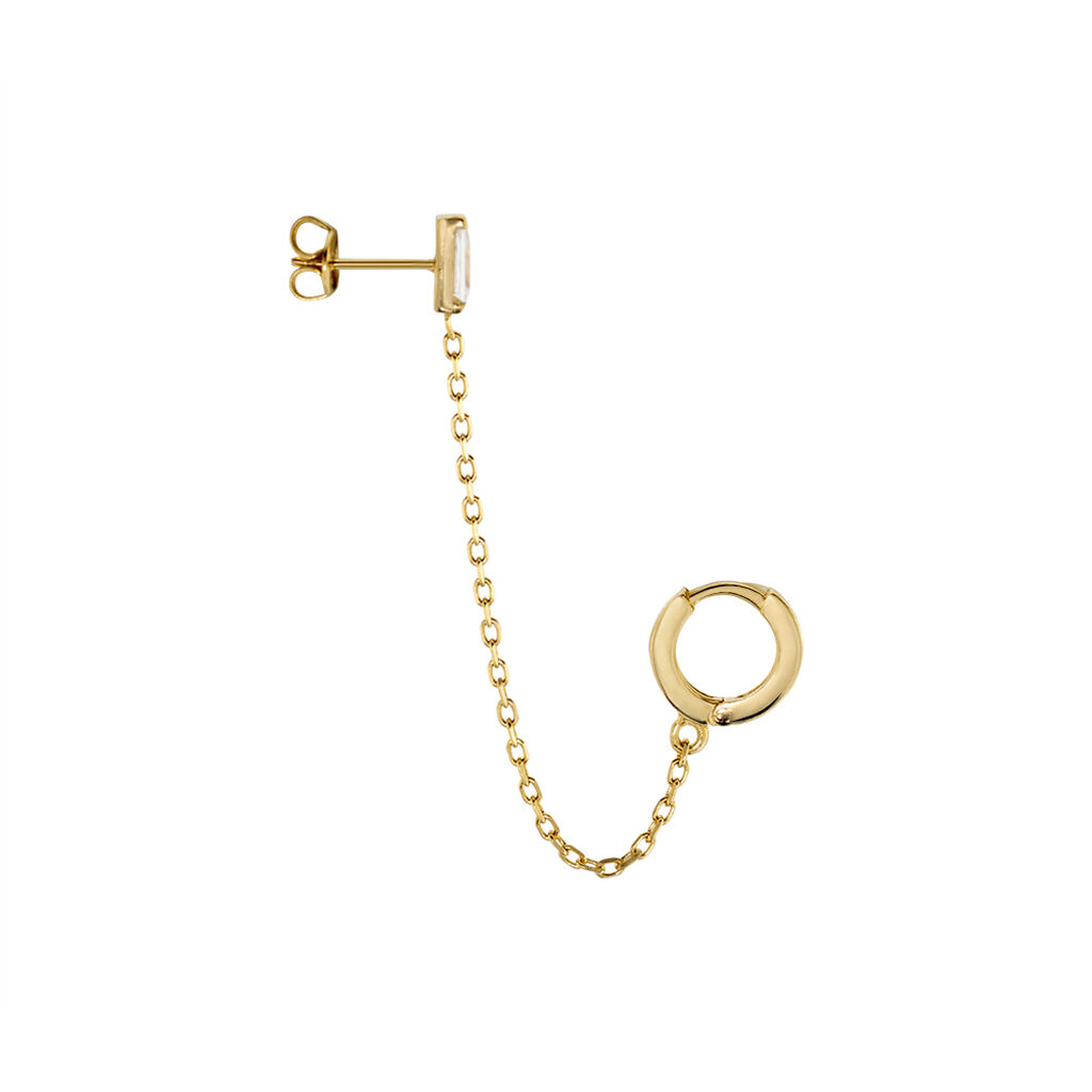 Bijou D'oreille Unitaire Plaqu&eacute; Or Maverick Oxyde De Zirconium - Piercings d'oreilles Femme | Histoire d&rsquo;Or