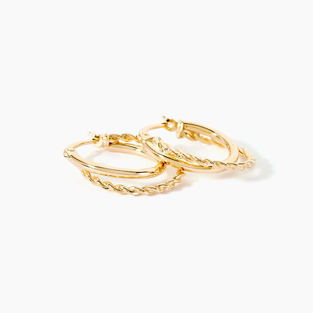 Cr&eacute;oles Hamish Or Jaune - Boucles d'oreilles cr&eacute;oles Femme | Histoire d&rsquo;Or