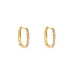 Cr&eacute;oles Domingo Plaqu&eacute; Or Jaune Oxyde De Zirconium - Boucles d'oreilles cr&eacute;oles Femme | Histoire d&rsquo;Or