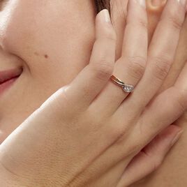 Bague Callie Or Bicolore Diamant - Bagues avec pierre Femme | Histoire d’Or