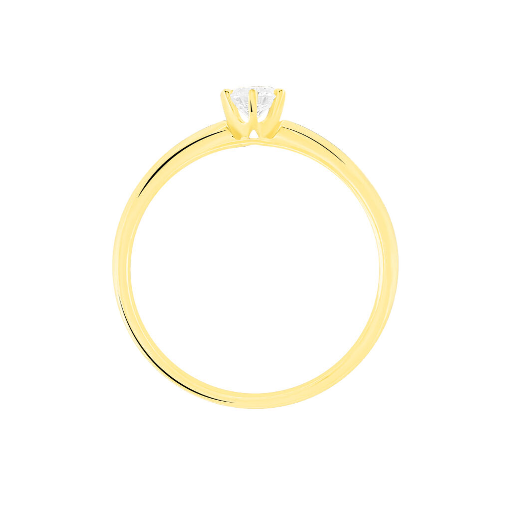 Bague Solitaire Seynabou Or Jaune Diamant - Bagues solitaires Femme | Histoire d&rsquo;Or
