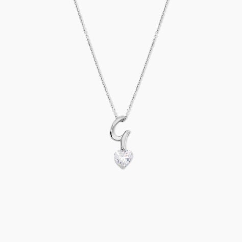 Collier Amayes Argent Blanc Oxyde De Zirconium - F&ecirc;te des m&egrave;res Femme | Histoire d&rsquo;Or