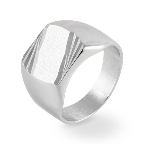 Chevalière Safietou Argent Blanc - Chevalières Homme | Histoire d’Or