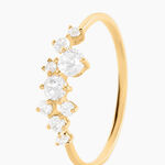 Bague Sparkle Or Jaune Oxyde De Zirconium - Bagues solitaires Femme | Histoire d&rsquo;Or