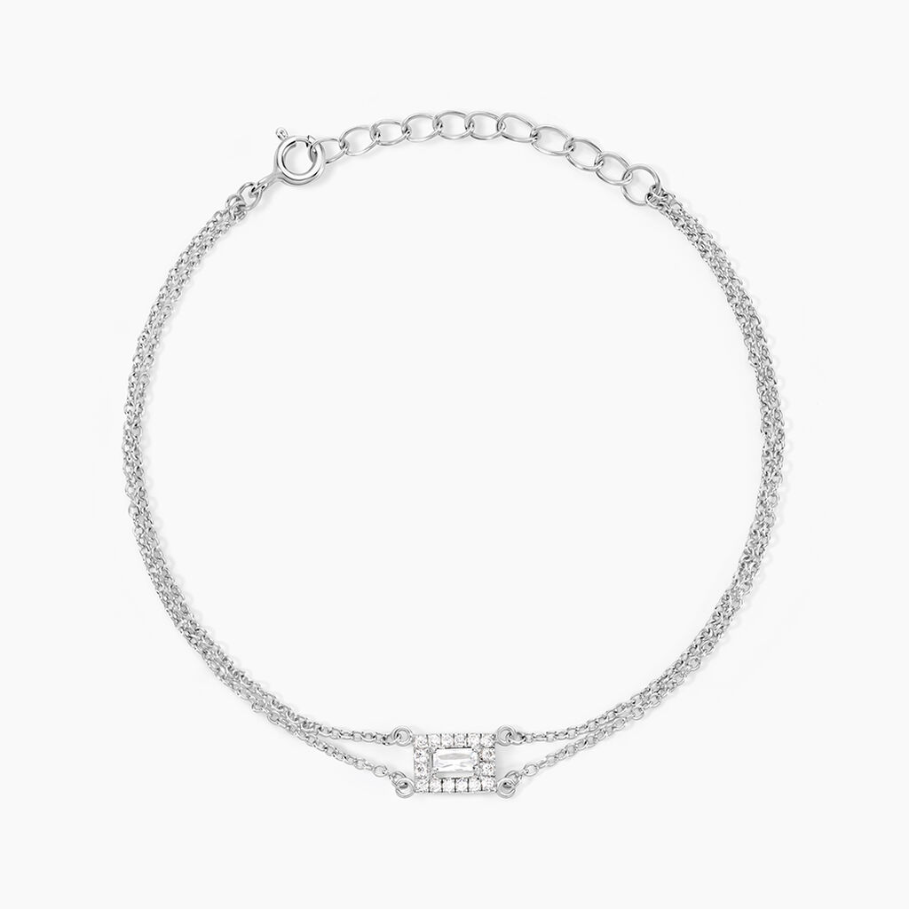 Bracelet Laurine Argent Blanc Oxyde De Zirconium - Bracelets Femme | Histoire d&rsquo;Or