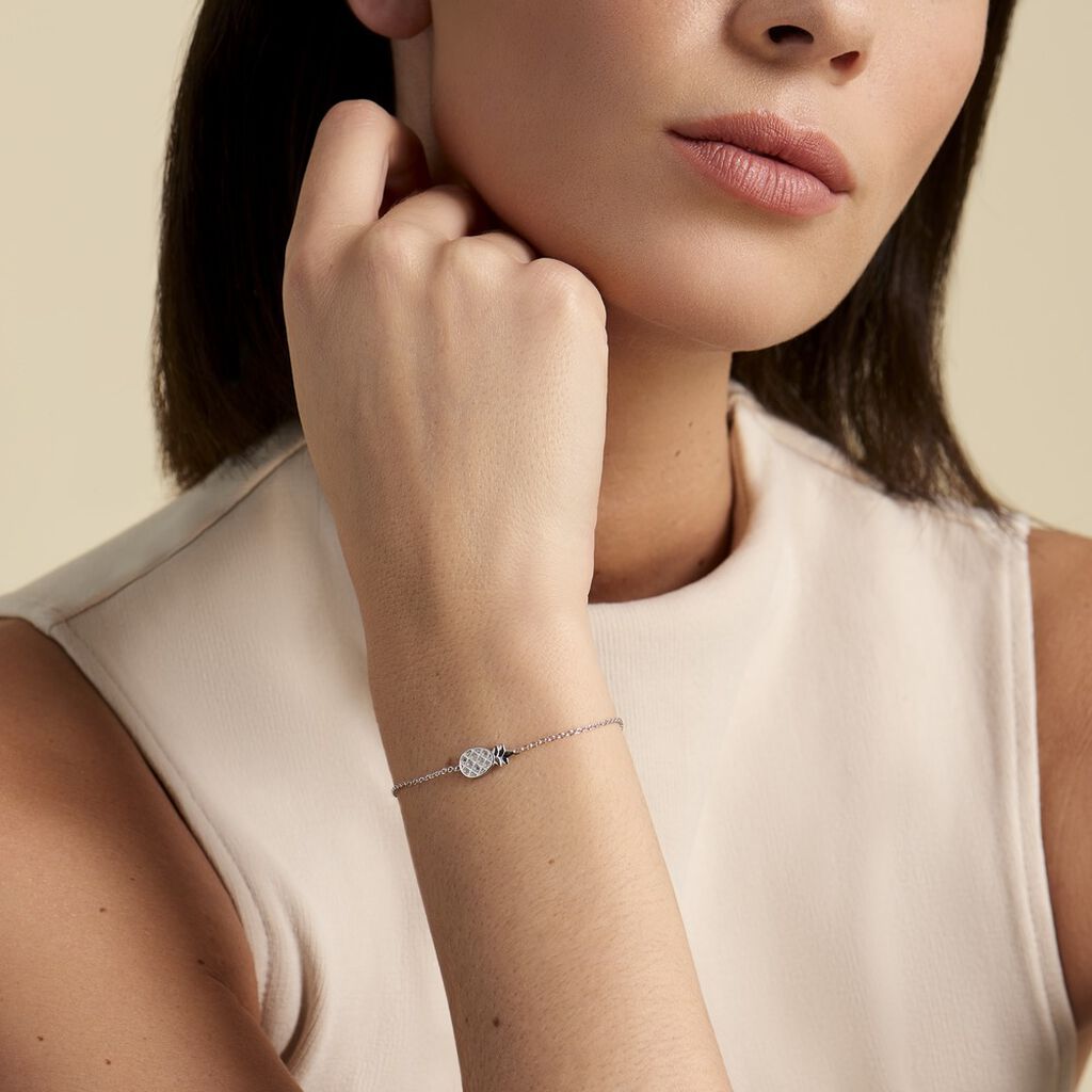 Bracelet Harold Argent Blanc Oxyde De Zirconium - Bracelets Femme | Histoire d’Or