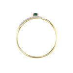 Bague Or Jaune Karmele Emeraude - Bagues solitaires Femme | Histoire d&rsquo;Or