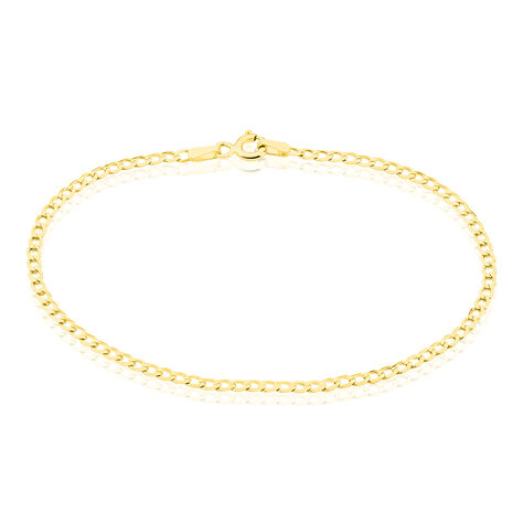 Bracelet Identit&eacute; Etheline Maille Gourmette Or Jaune - Bracelets Communion Enfant | Histoire d&rsquo;Or
