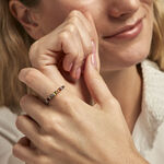Bague Philo Argent Blanc Ambre - Bagues avec pierre Femme | Histoire d&rsquo;Or