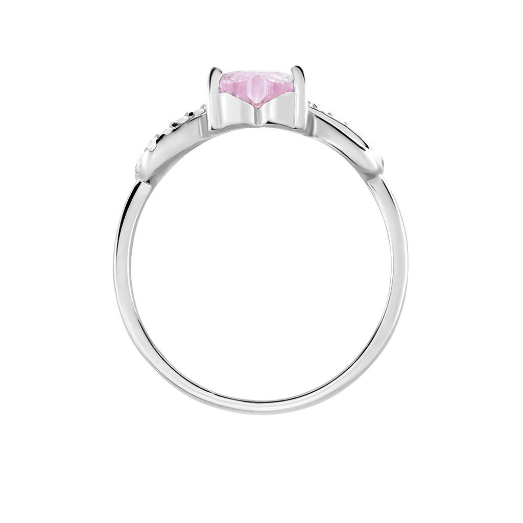 Bague Argent Blanc Atieno Oxyde De Zirconium - Bagues solitaires Femme | Histoire d’Or