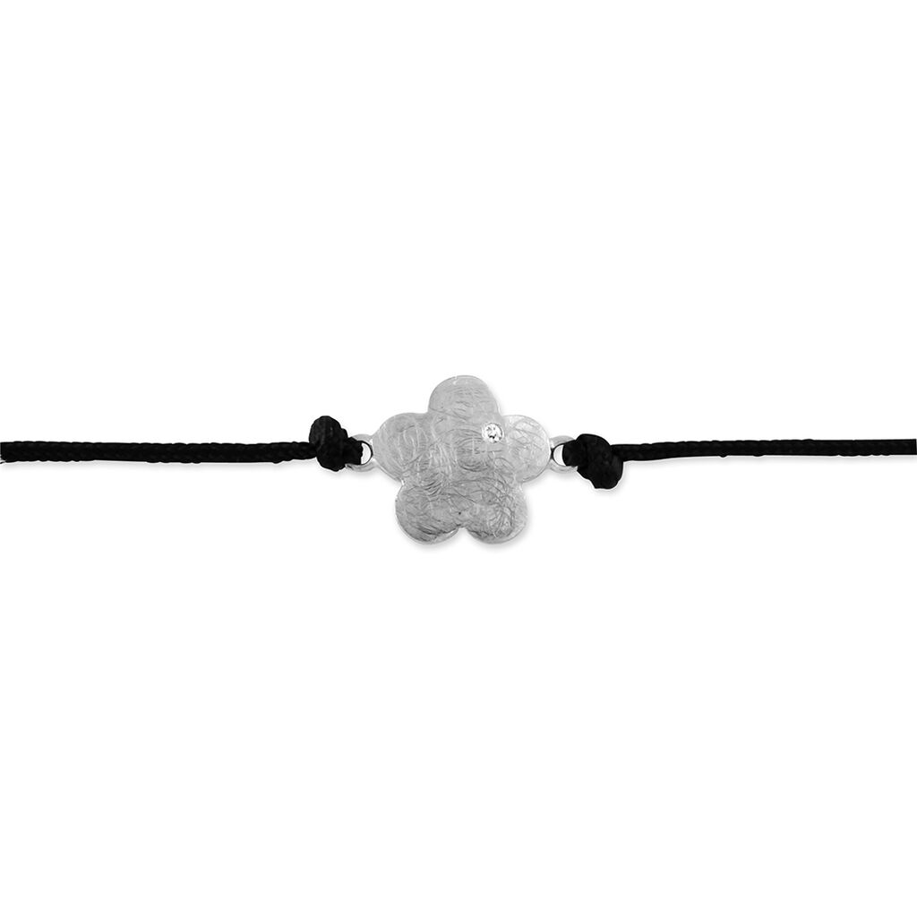 Bracelet Emeraude Argent Blanc Oxyde De Zirconium - Bracelets Femme | Histoire d’Or