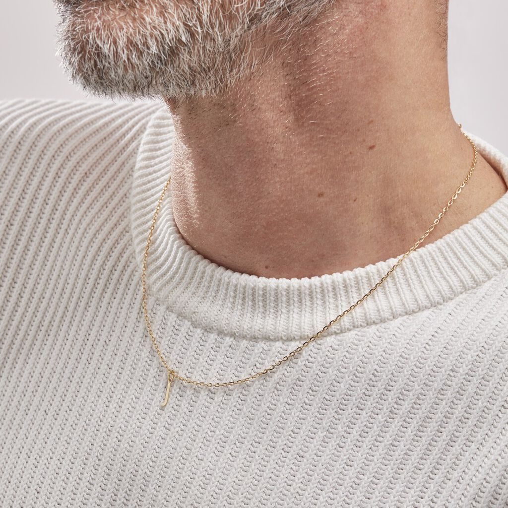 Pendentif Ionia Lettre Or Jaune - Pendentifs Famille | Histoire d’Or