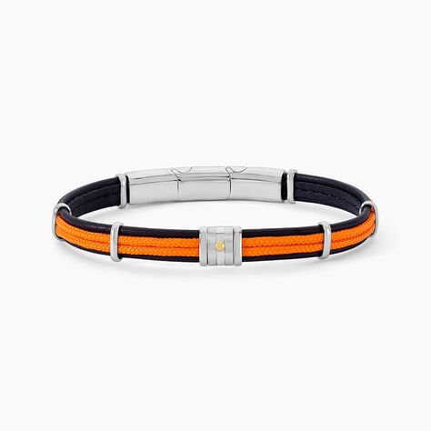 Bracelet Jourdan Cuir Noir - Bracelets Homme | Histoire d’Or