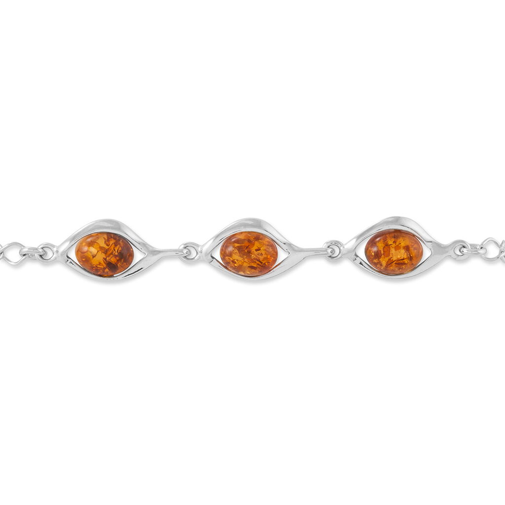 Bracelet Argent Blanc Mounyaae Ambre - Bracelets Femme | Histoire d’Or