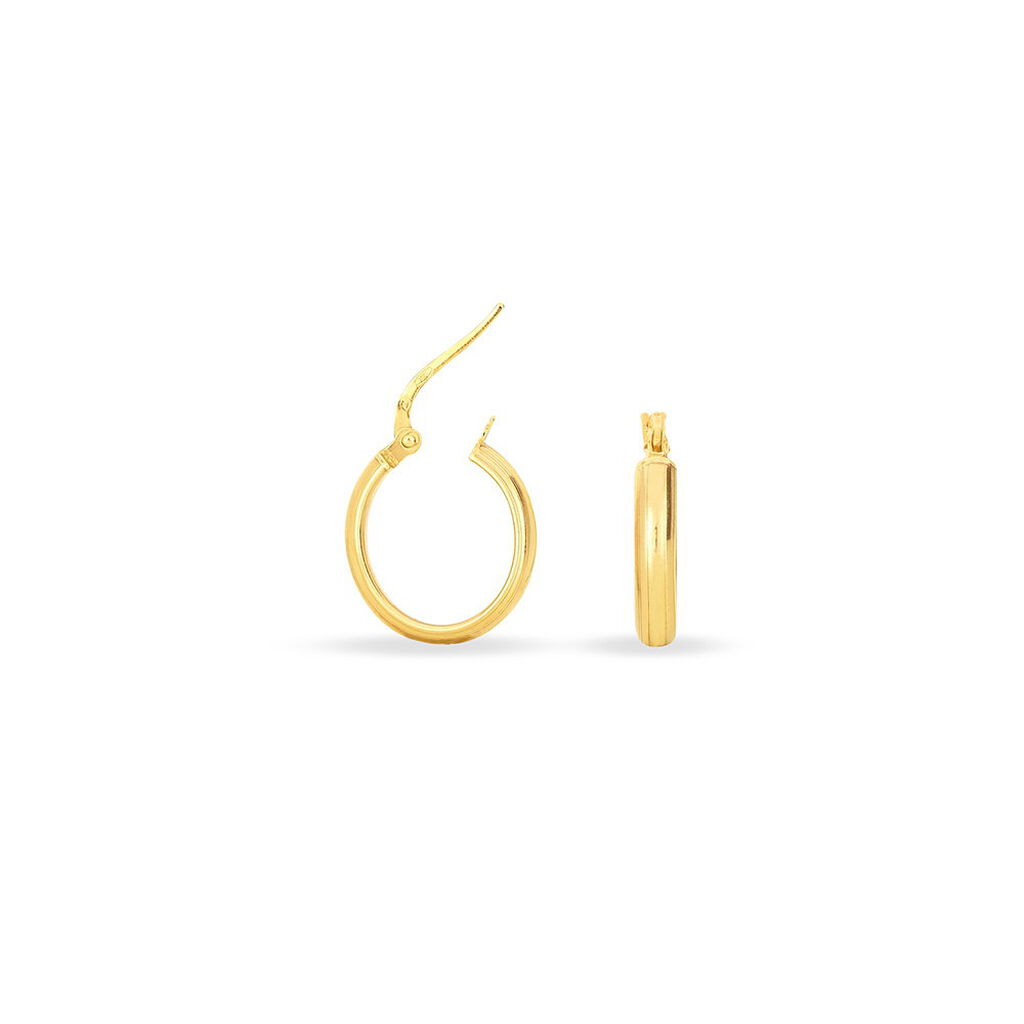 Créoles Shalana Or Jaune - Boucles d'oreilles créoles Femme | Histoire d’Or