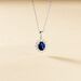Pendentif Or Blanc Saphir Diamants - Pendentifs Femme | Histoire d’Or