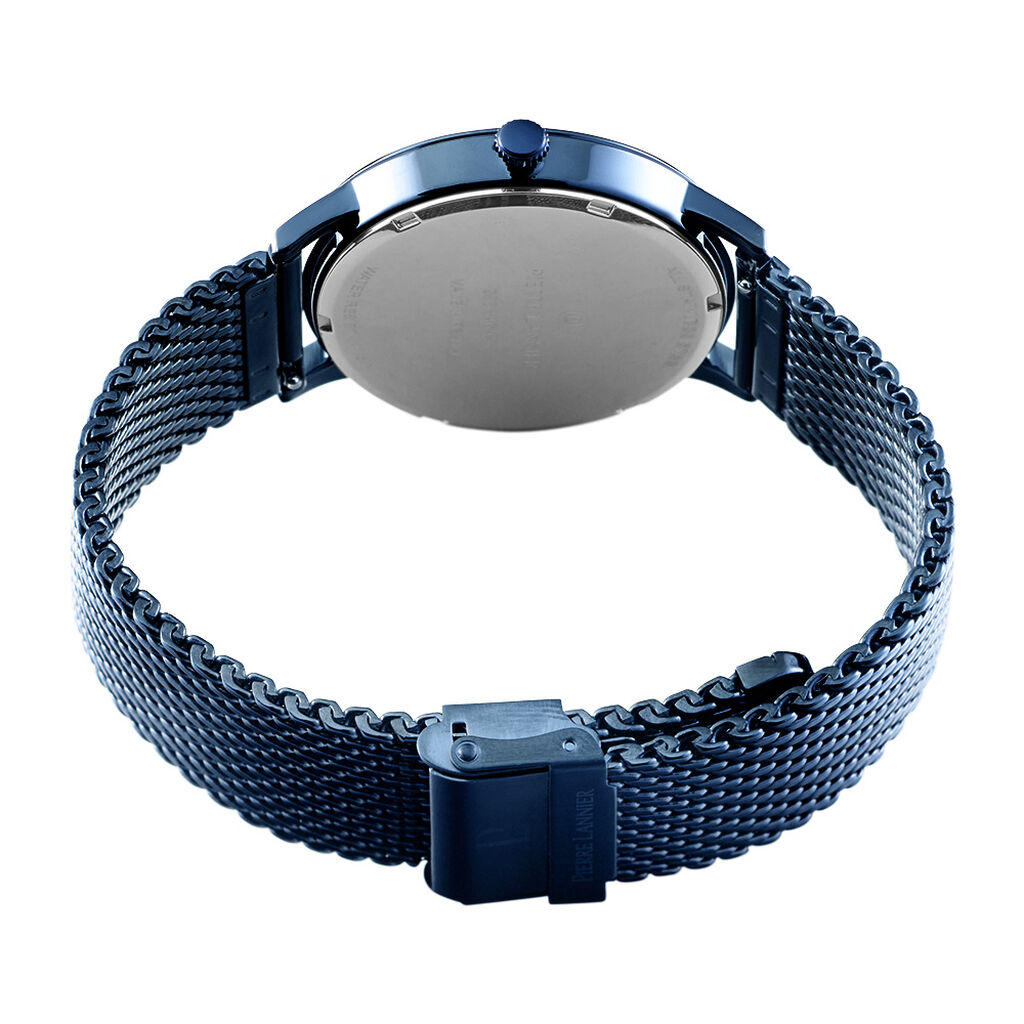 Montre Pierre Lannier Lannier Interval Bleu - Id&eacute;es cadeaux Homme | Histoire d&rsquo;Or