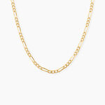 Cha&icirc;ne Cameo Maille Alternee 1/3 Or Jaune - Chaines Femme | Histoire d&rsquo;Or