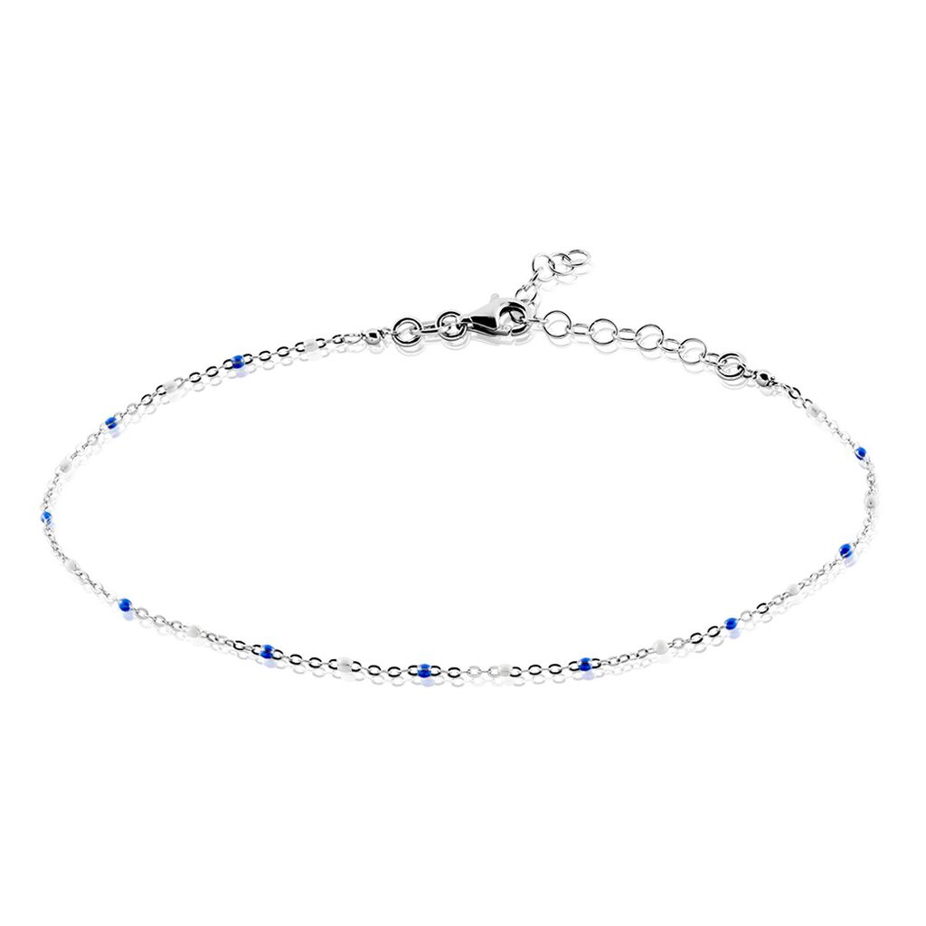 Cha&icirc;ne De Cheville Sherie Argent Blanc - Cha&icirc;nes de cheville Femme | Histoire d&rsquo;Or