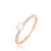 Bague Solitaire Hemera Or Rose Diamant - Bagues solitaires Femme | Histoire d’Or