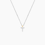 Collier Or Jaune Argent Blanc Oxyde De Zirconium - Colliers Femme | Histoire d&rsquo;Or