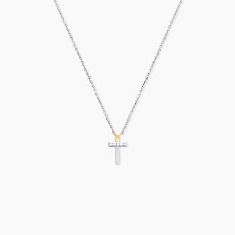 Collier Or Jaune Argent Blanc Oxyde De Zirconium - Colliers Femme | Histoire d&rsquo;Or