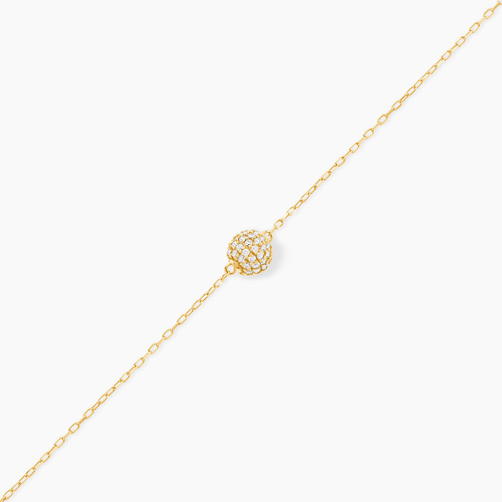 Bracelet Nadzeija Or Jaune Oxyde De Zirconium - Bracelets Femme | Histoire d&rsquo;Or